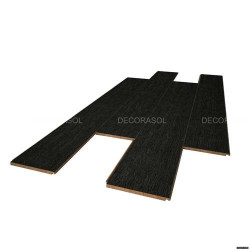 Echantillon Bambou brossé noir - Largeur 130 - Compatible pièces humides