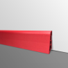 Plinthe PVC- Décor Rouge - Ep.14 x H.60 mm- L.2,5m