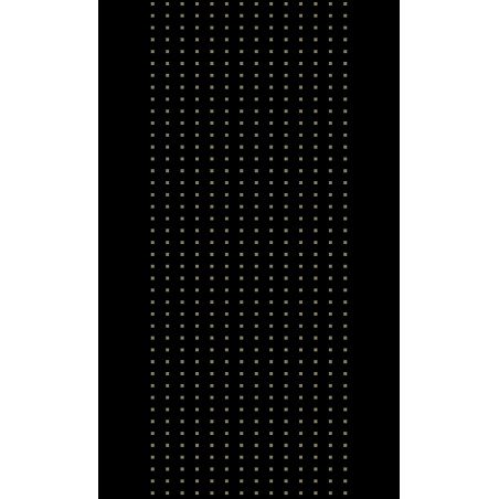 Moquette passage d'escalier - Motif noir à points beige