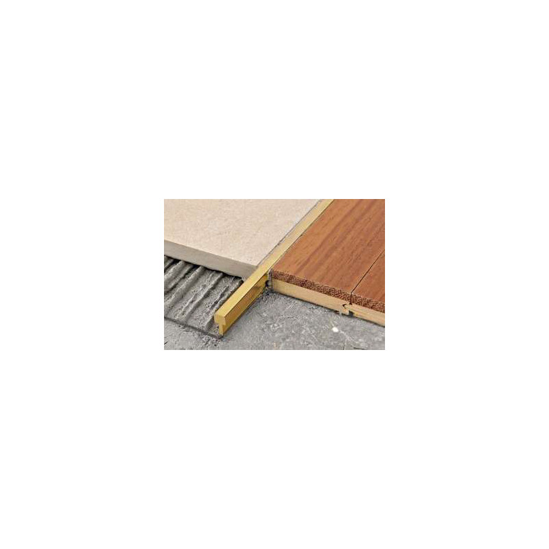Barre de jonction parquet - Coloris doré laiton- Long. 2,7m