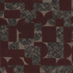 Moquette motif rouge Hotellerie Swing-N580