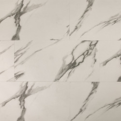 Dalle pvc clipsable - Ocean - imitation marbre de carrare - 30,3 x 60,6 cm